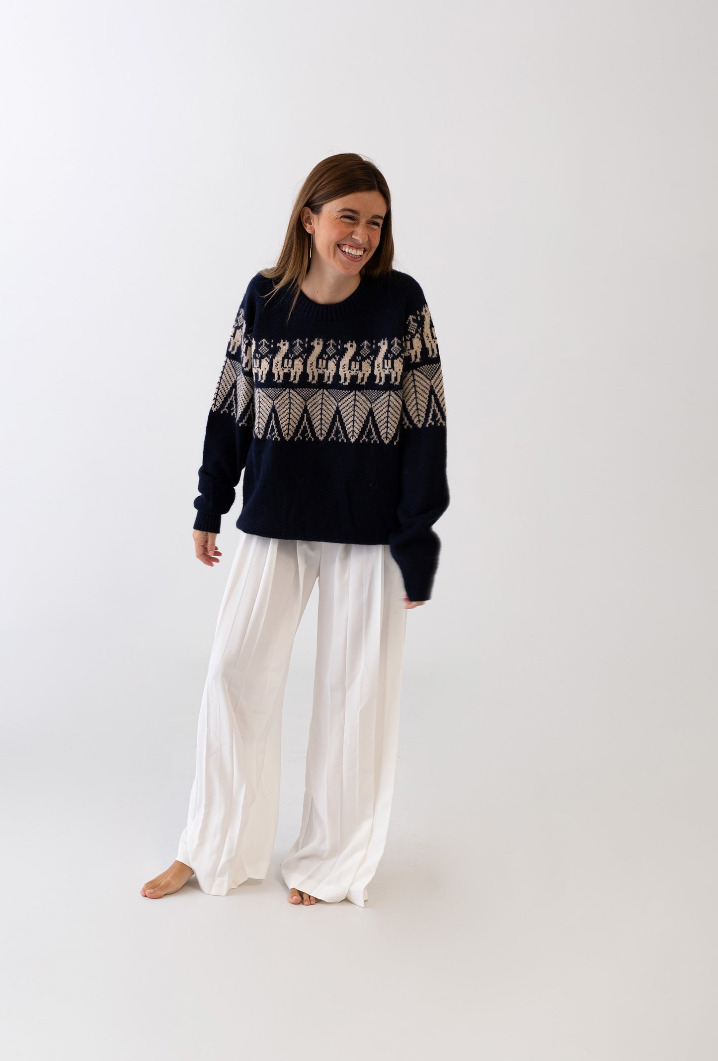 Alpaca Sweater Navy