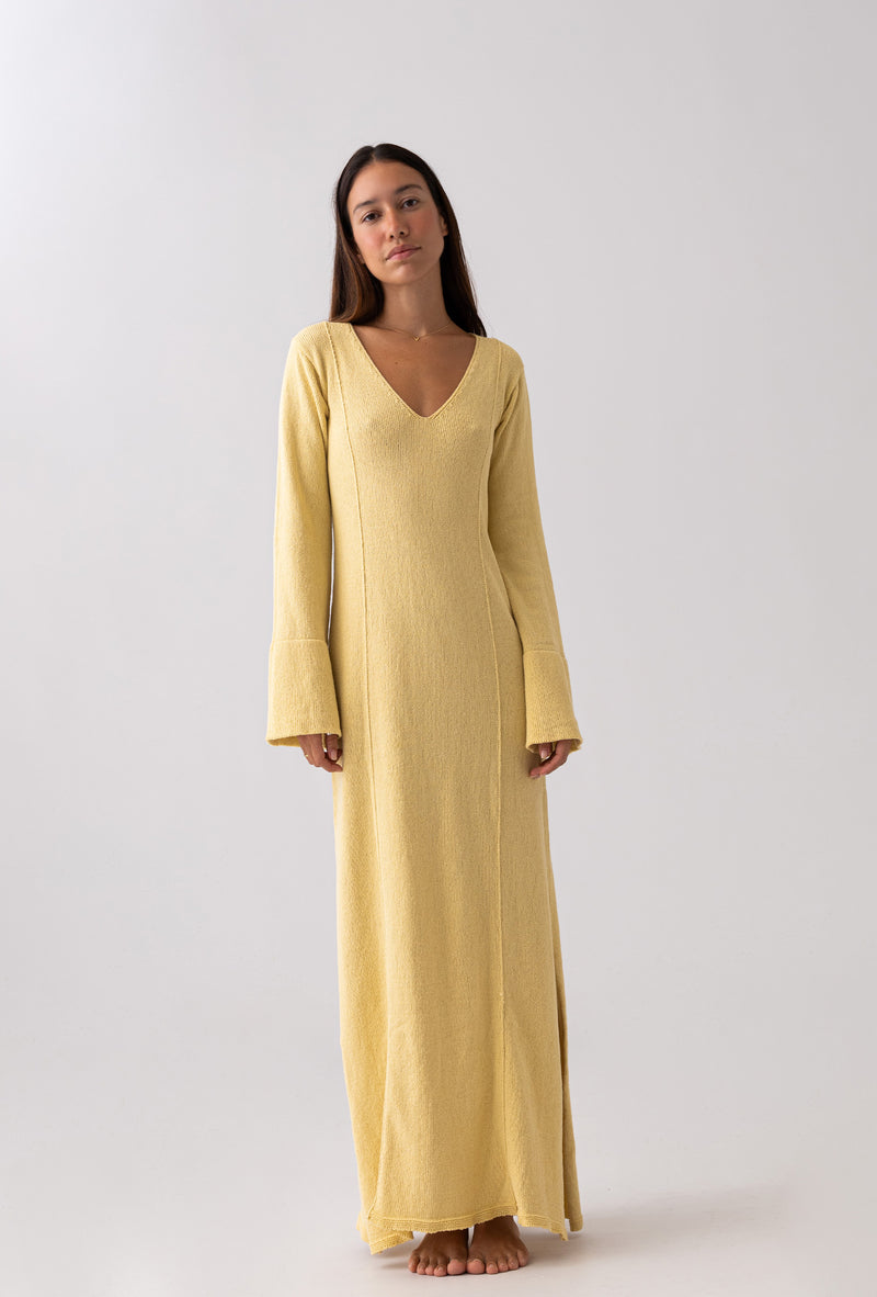 Tunic Dress: Soft Yellow