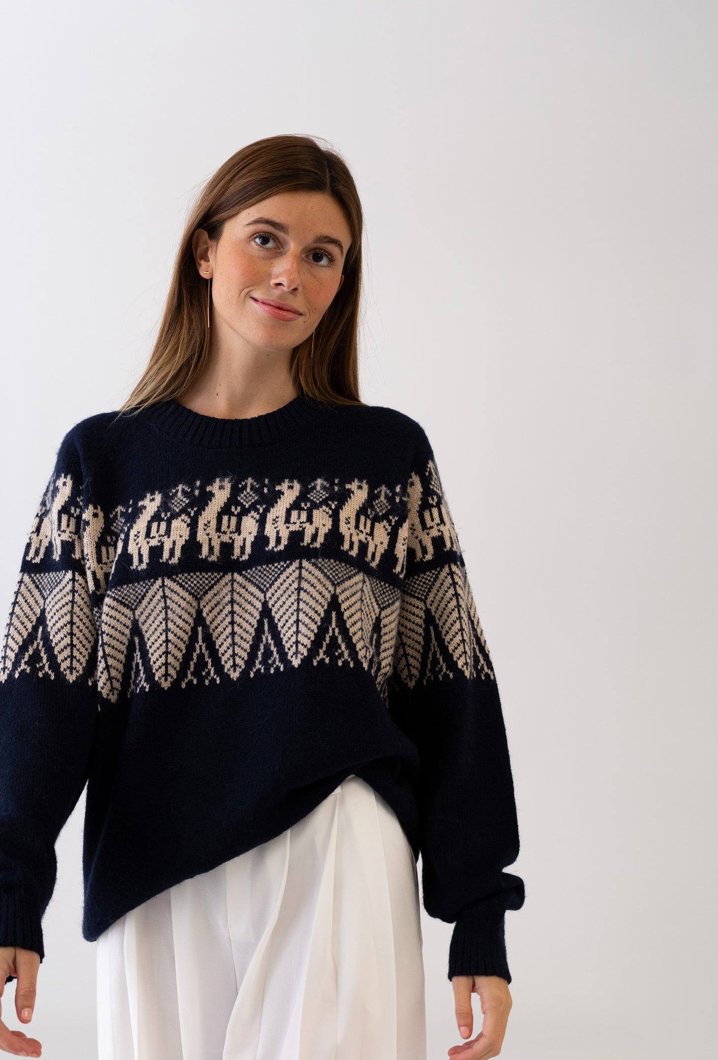 Alpaca Sweater Navy