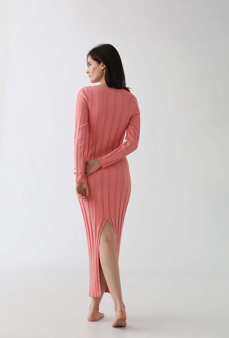 Knit Dress: Pink