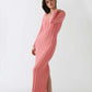 Knit dress Pink