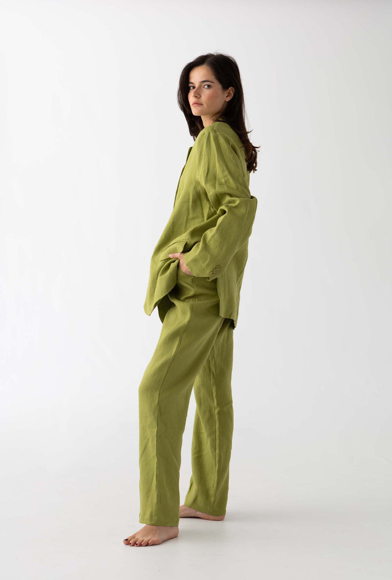 The Linen Pants: Green